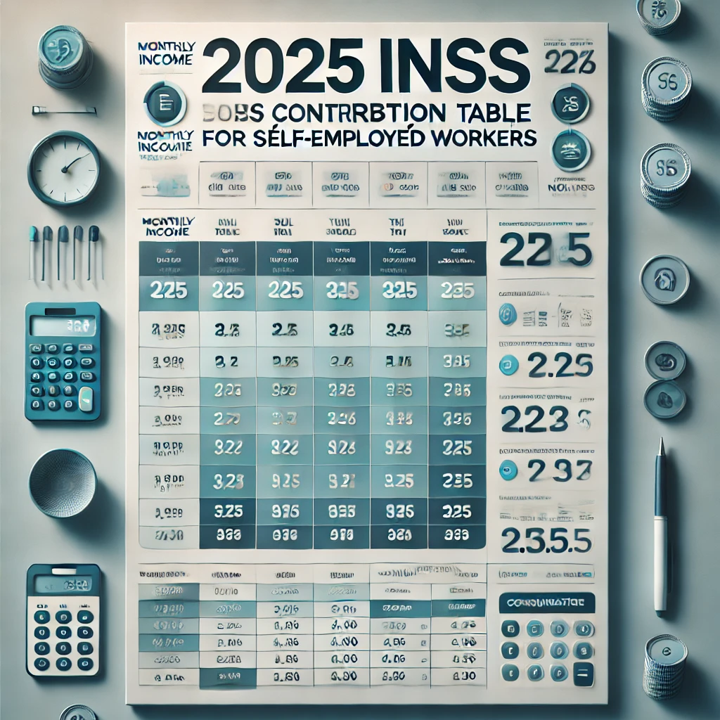 INSS: confira tabela de contribuição dos autônomos em 2025
