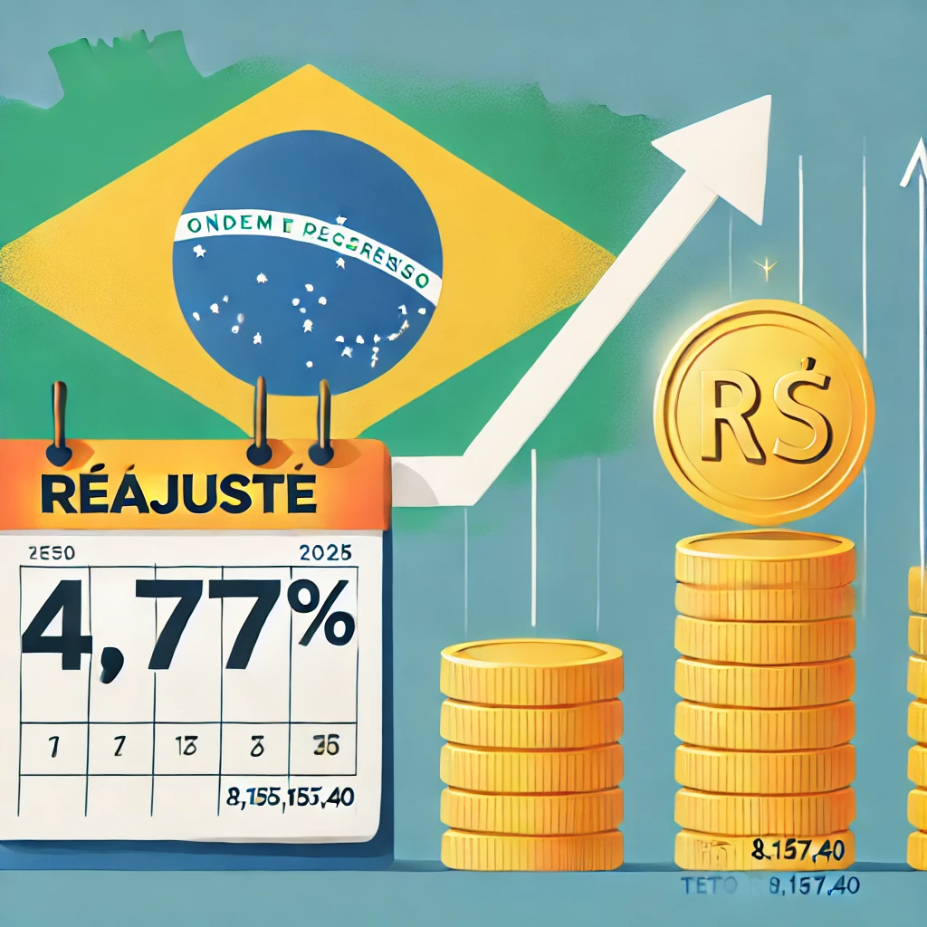 Aposentadorias acima do mínimo terão reajuste de 4,77% e teto do INSS será de R$ 8.157,40 em 2025