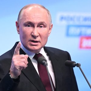  Presidente da Rússia e candidato a presidência Vladimir Putin